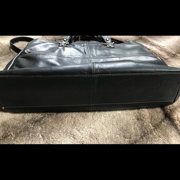 Liz Claiborne Vintage Leather Laptop Bag/Purse - Picture 2 of 7